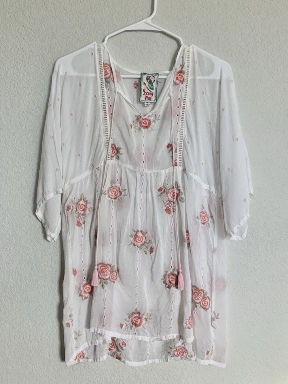 Johnny Was Embroidered Blouse